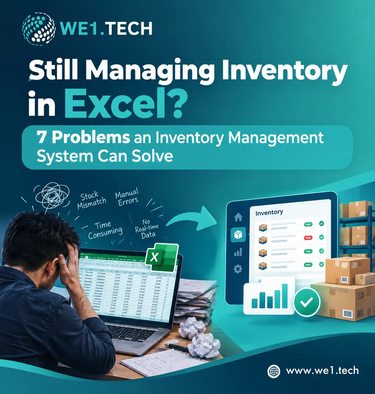 Still Managing Inventory in Excel? 7 Problems an Inventory Management System Can Solve